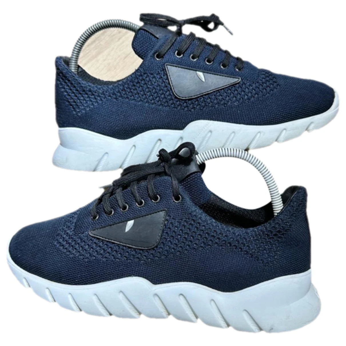Pre-owned Fendi Low Trainers In Blue