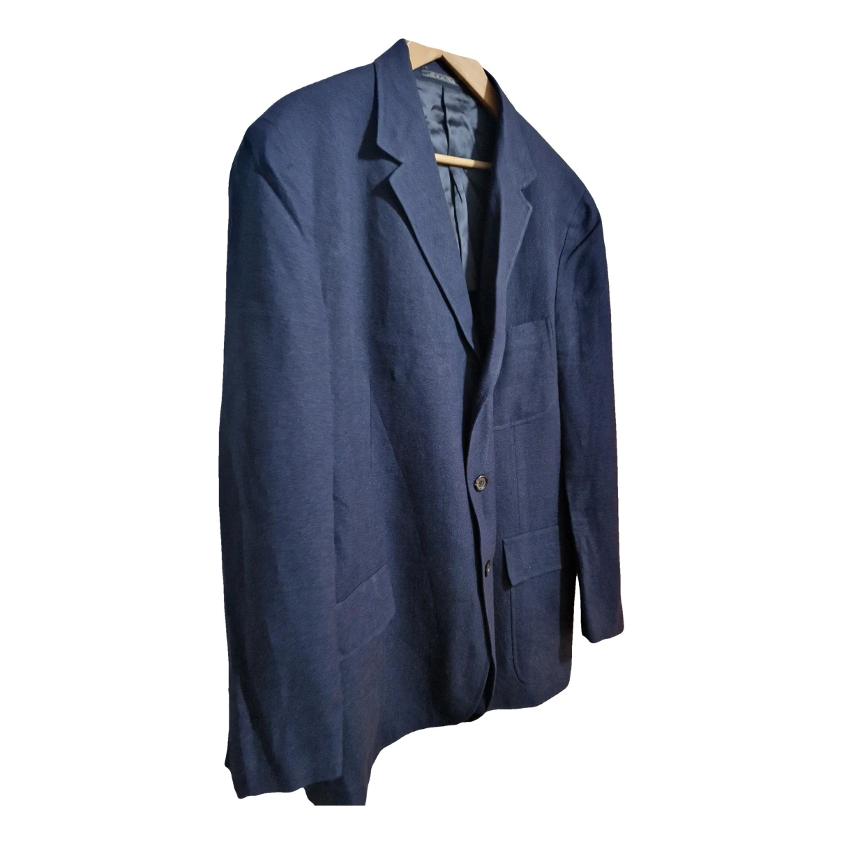 Pre-owned Corneliani Linen Vest In Blue