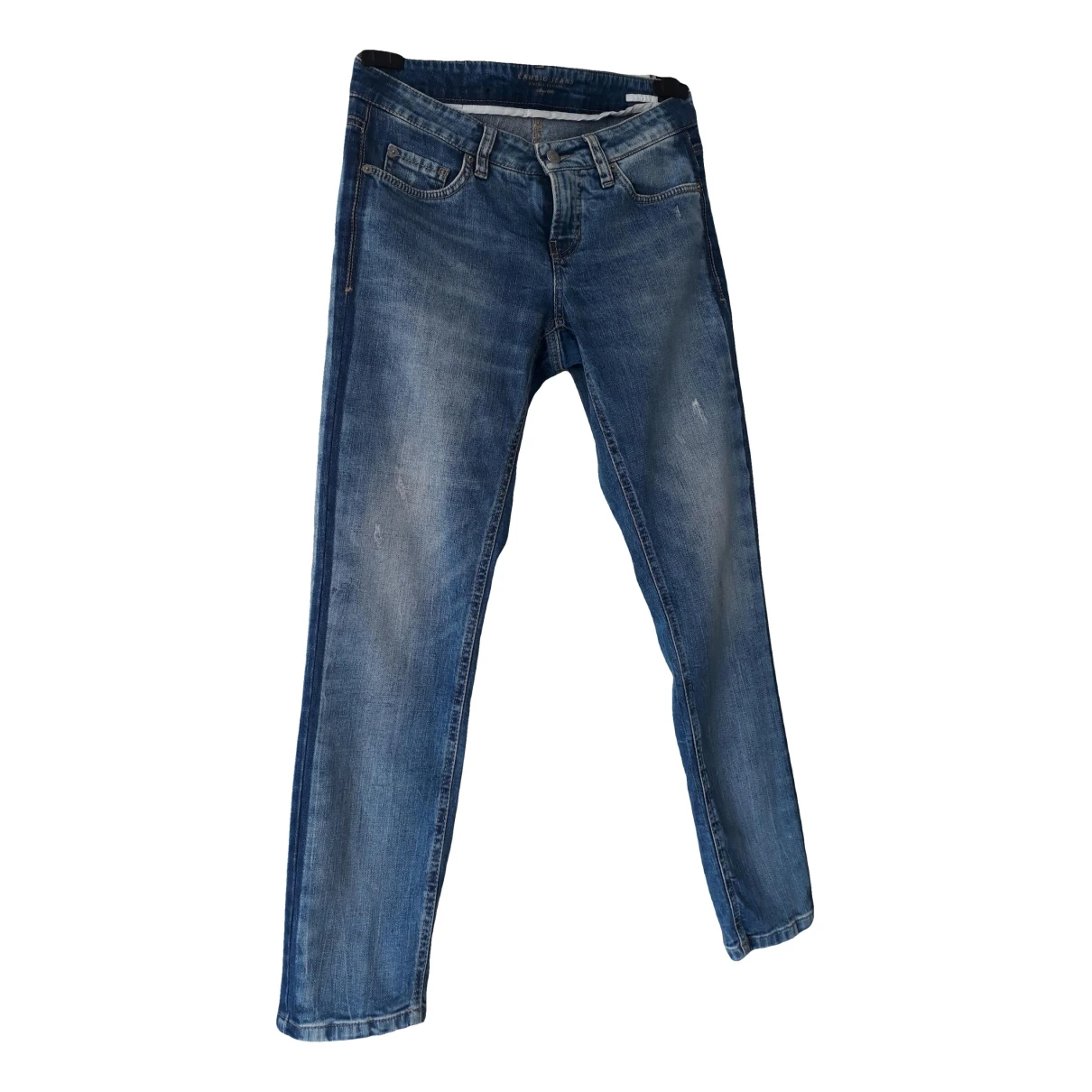 Pre-owned Cambio Trousers In Blue