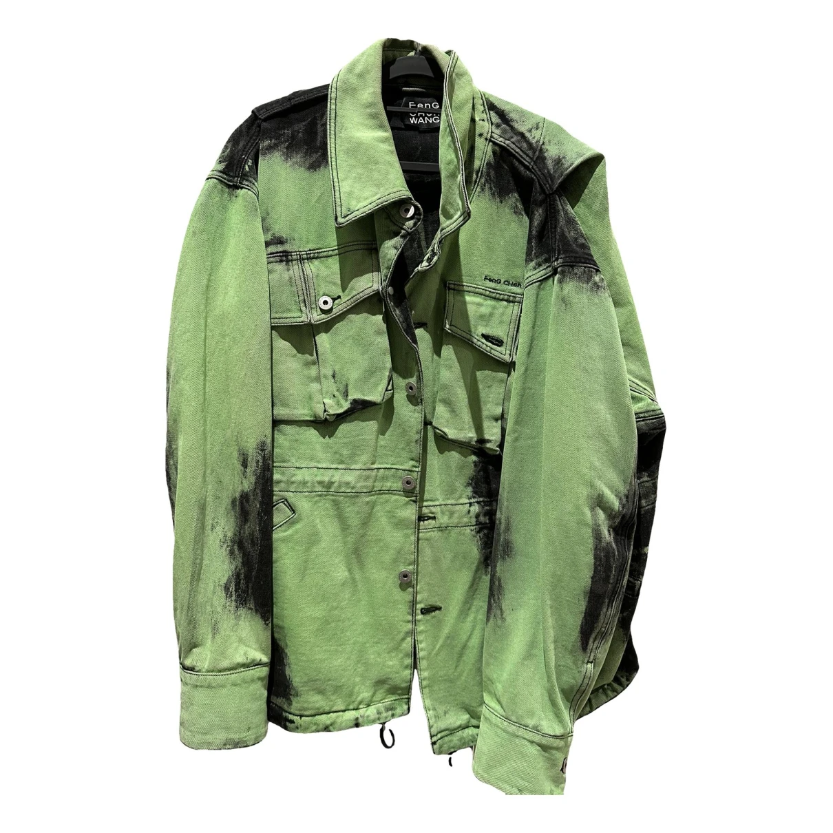 Pre-owned Feng Chen Wang Jacket In Green