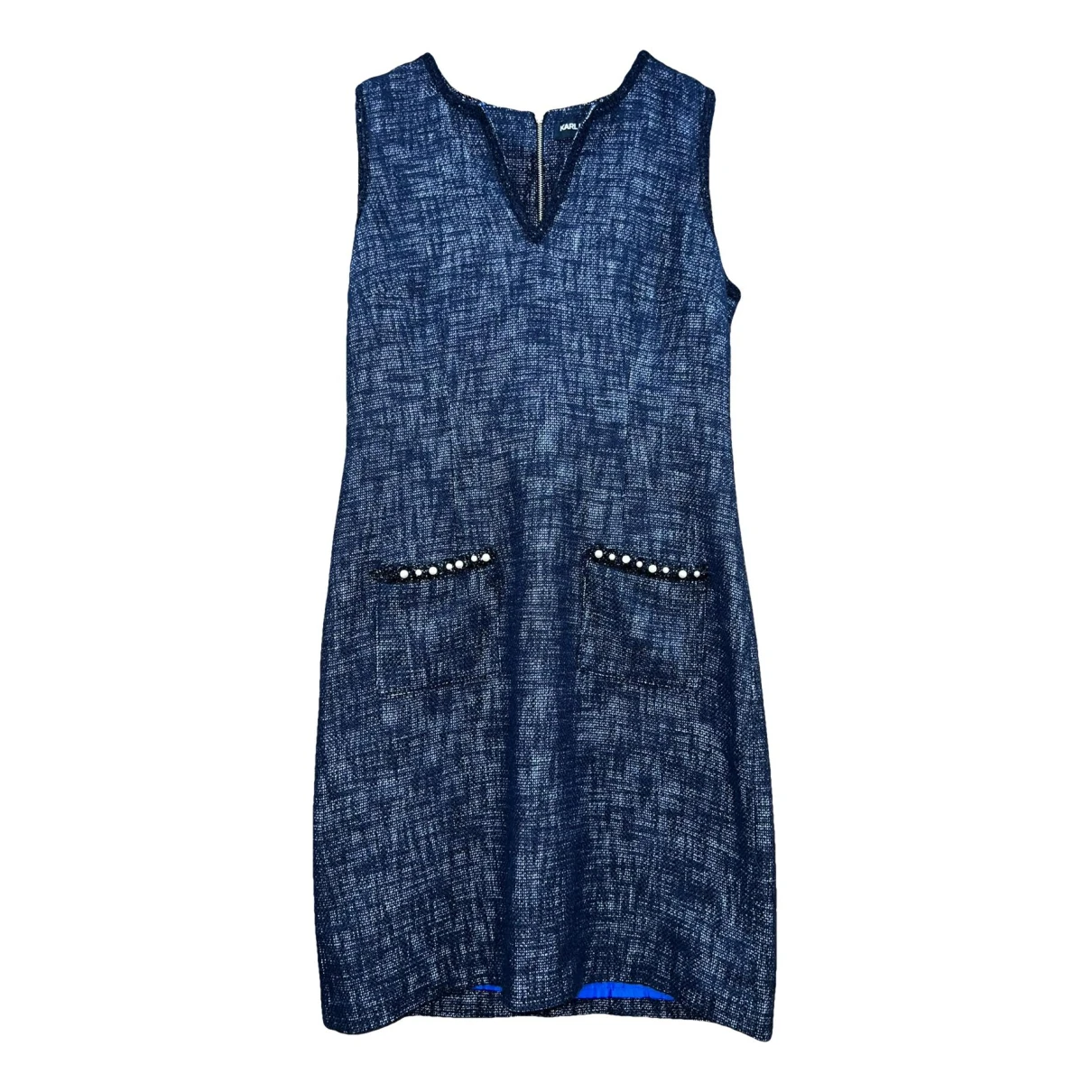 Pre-owned Karl Lagerfeld Mid-length Dress In Blue