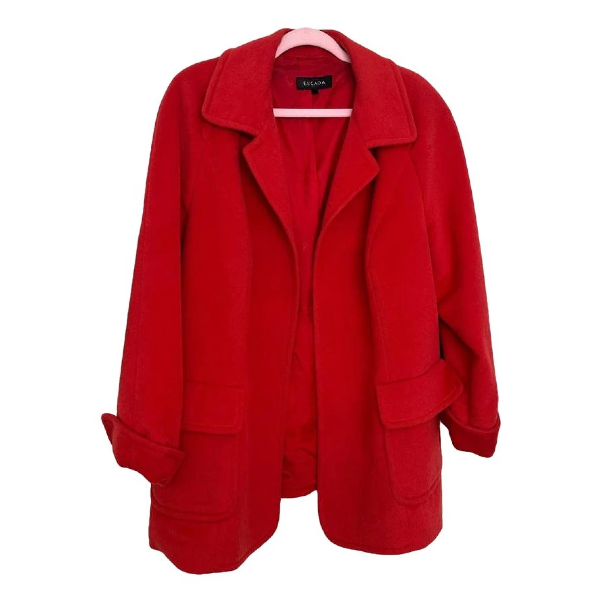 Pre-owned Escada Cashmere Jacket In Red