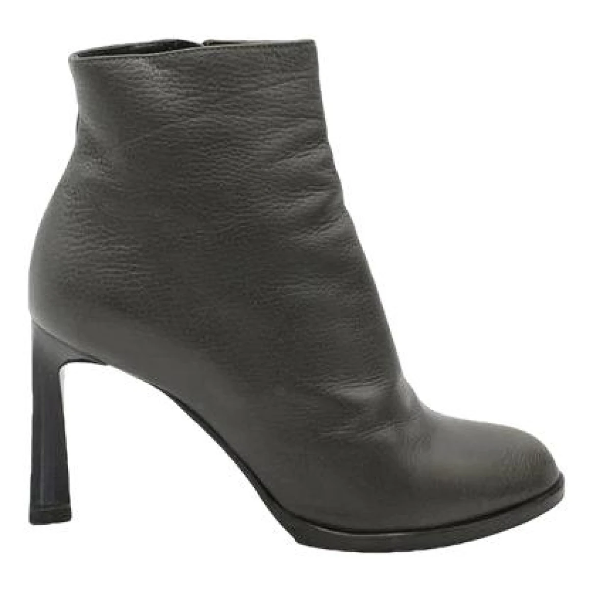 Pre-owned Jil Sander Leather Boots In Grey