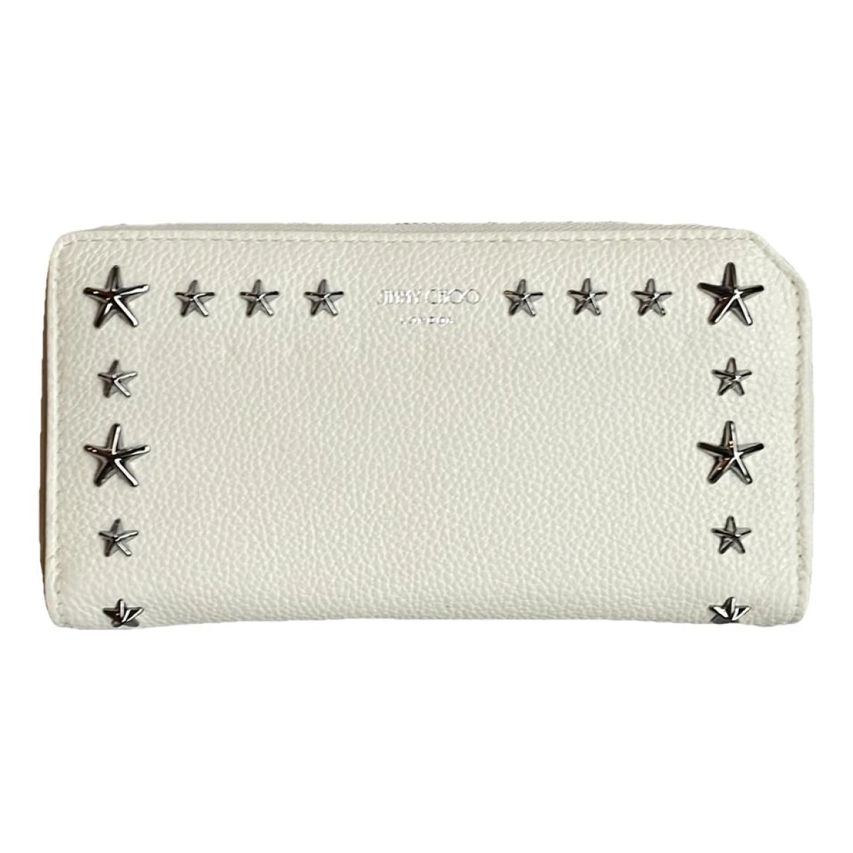 Pre-owned Jimmy Choo Leather Wallet In White
