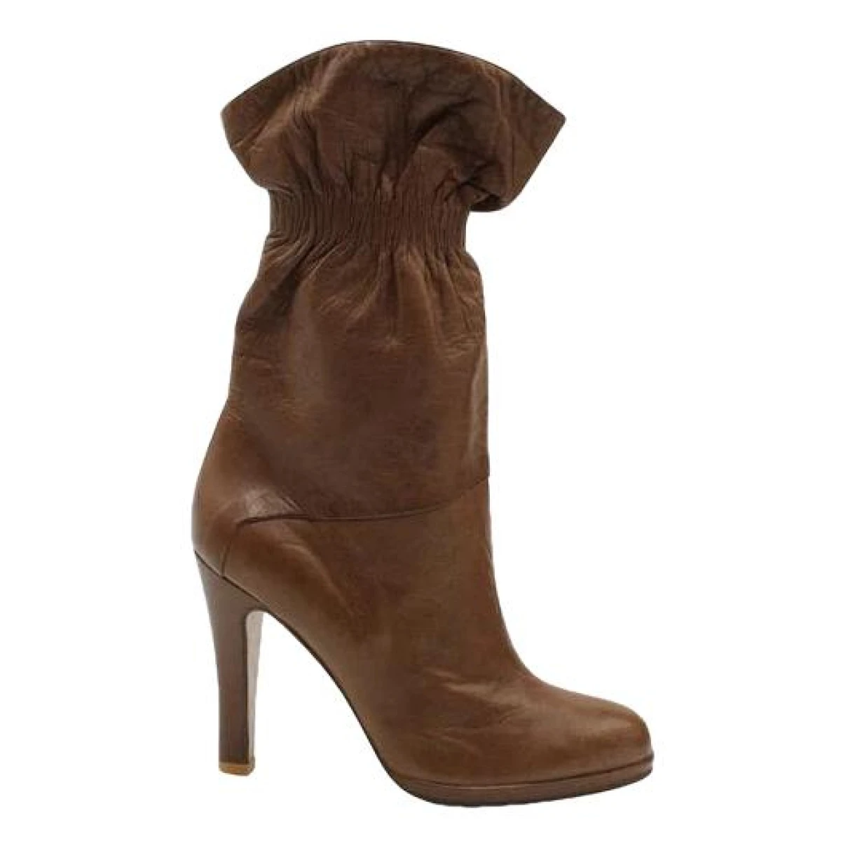 Pre-owned Marni Leather Boots In Brown