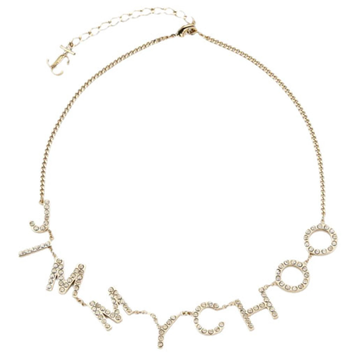 Pre-owned Jimmy Choo Necklace In Gold