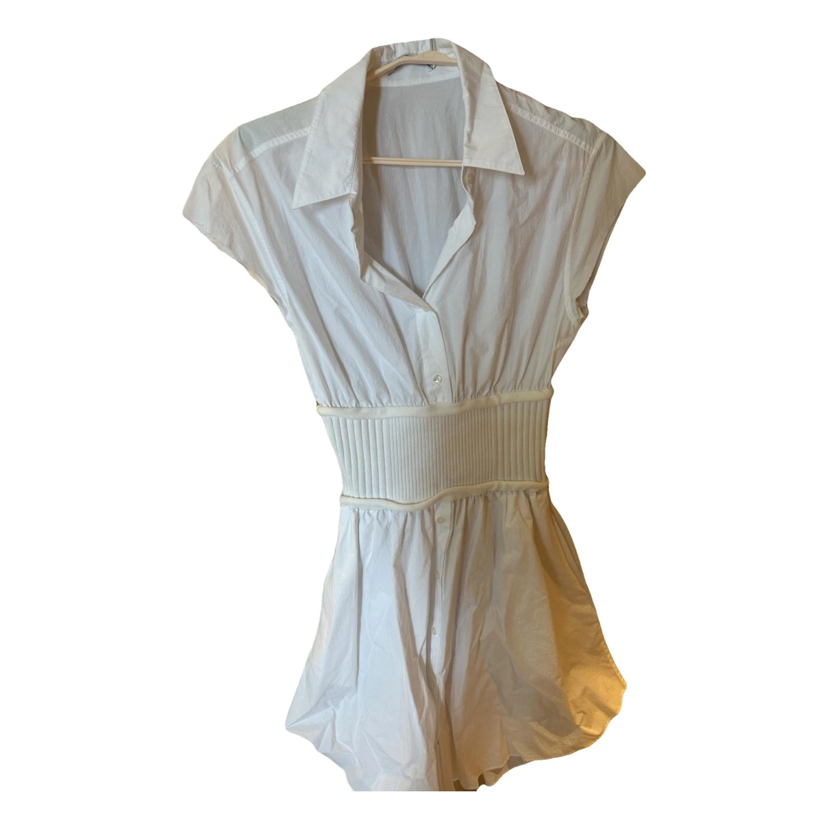 Pre-owned Alexander Wang T Mid-length Dress In White