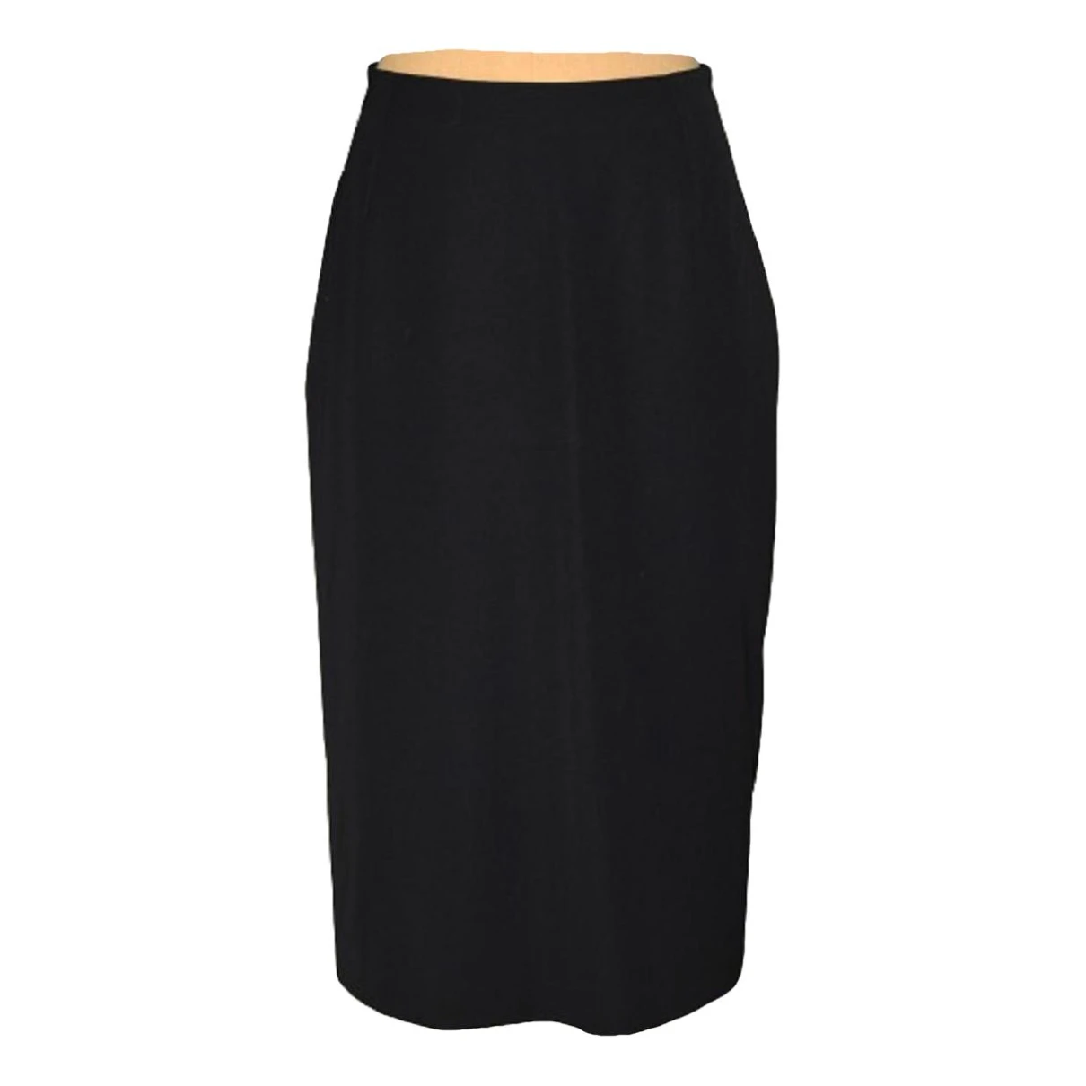 Pre-owned Pauw Wool Maxi Skirt In Black