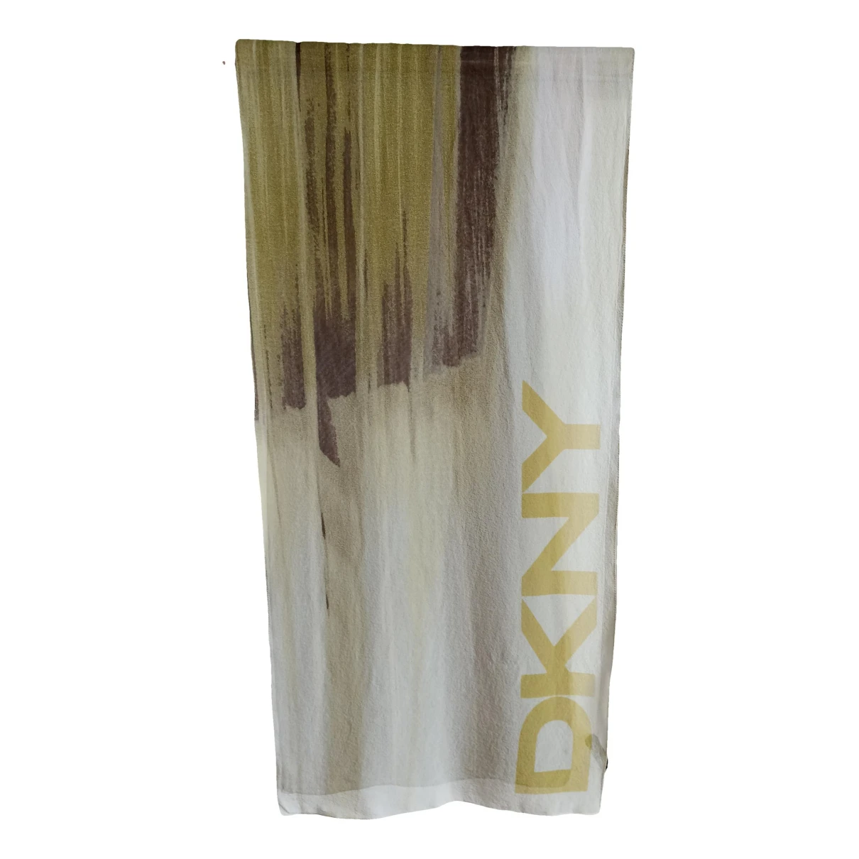 Pre-owned Dkny Silk Scarf In Multicolour