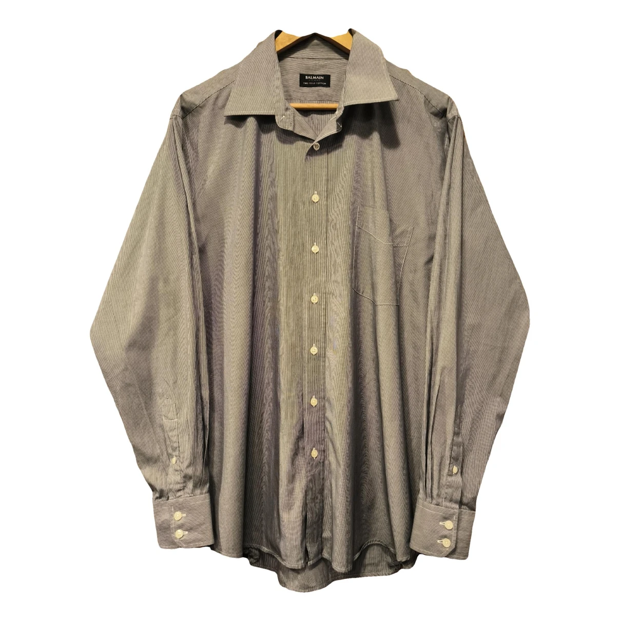 Pre-owned Balmain Shirt In Grey