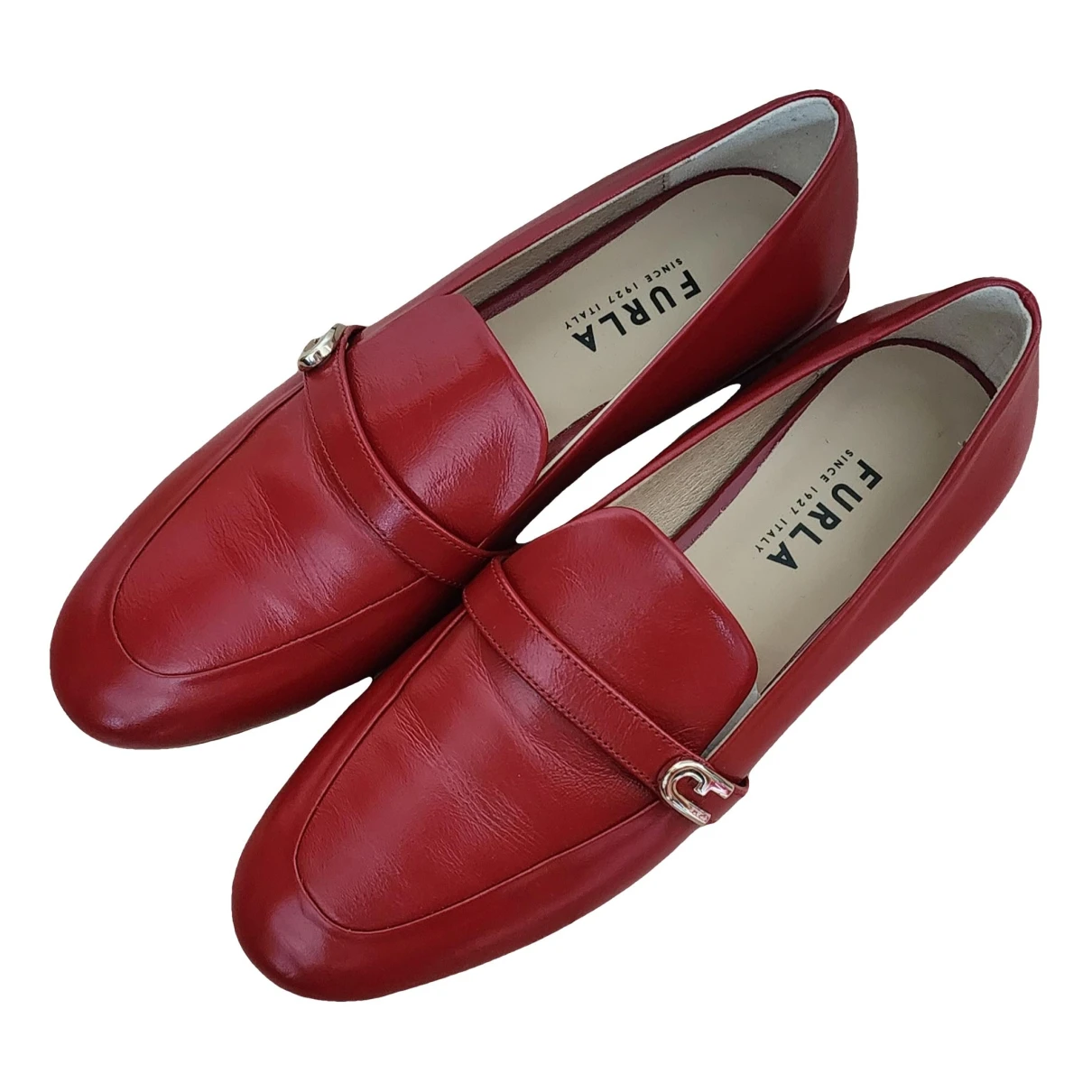 Pre-owned Furla Leather Flats In Red