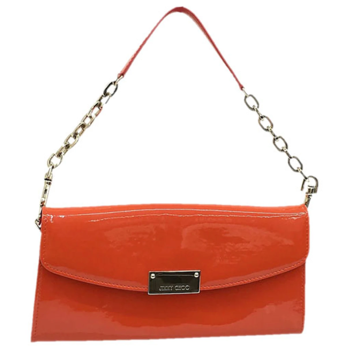 Pre-owned Jimmy Choo Patent Leather Handbag In Red