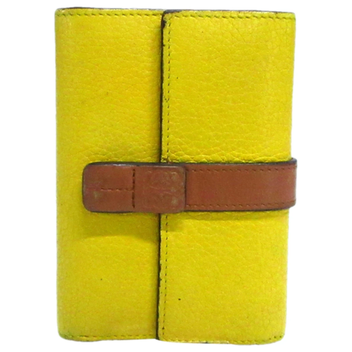 Pre-owned Loewe Leather Purse In Yellow
