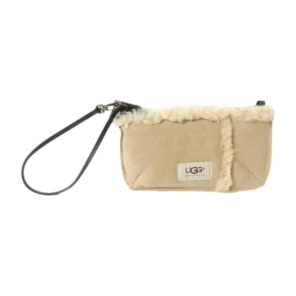 Pre-owned Ugg Leather Clutch In Beige