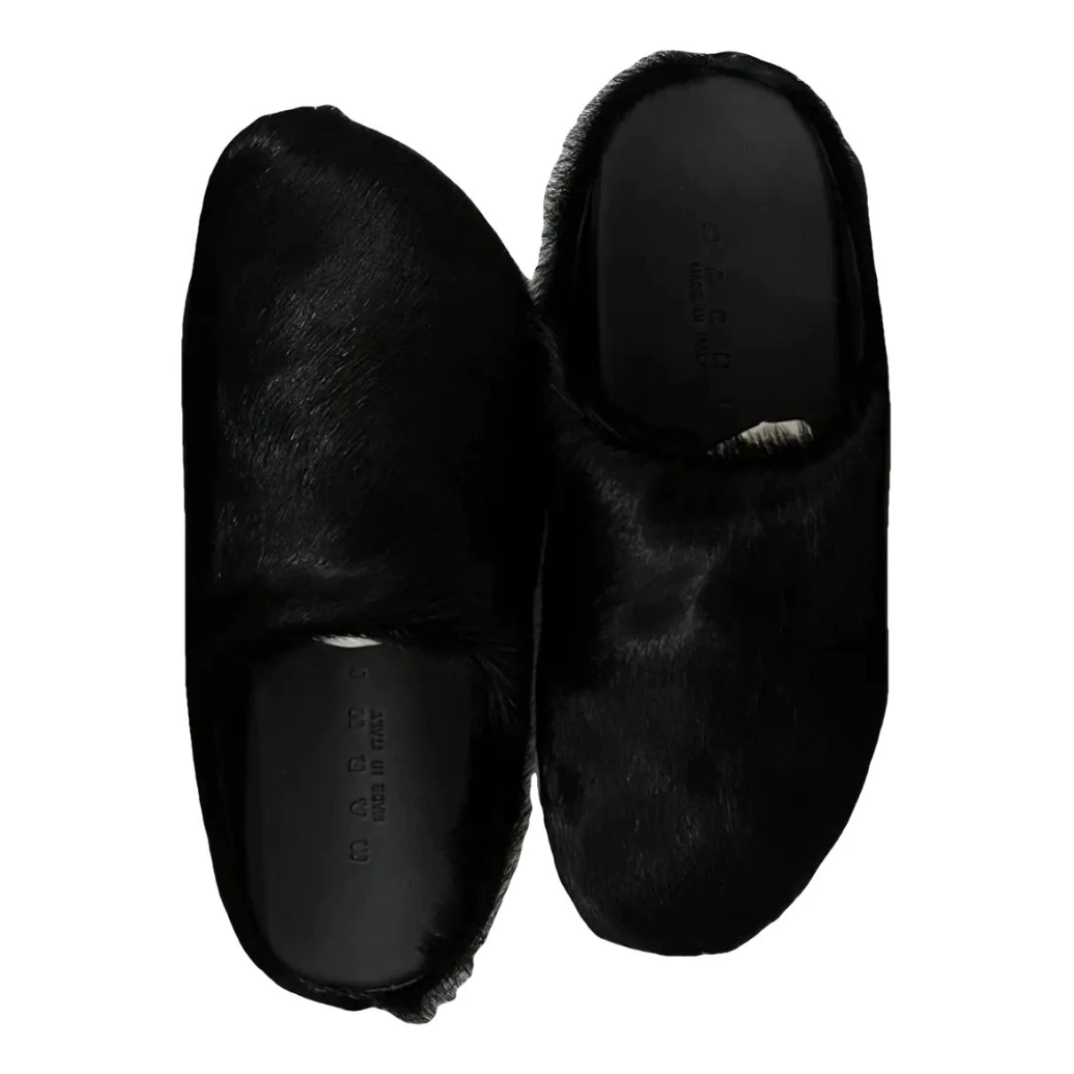 Pre-owned Marni Flats In Black