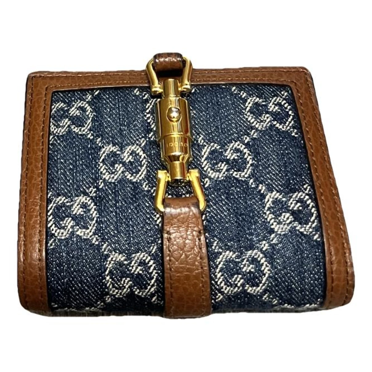 Pre-owned Gucci Ophidia Wallet In Blue