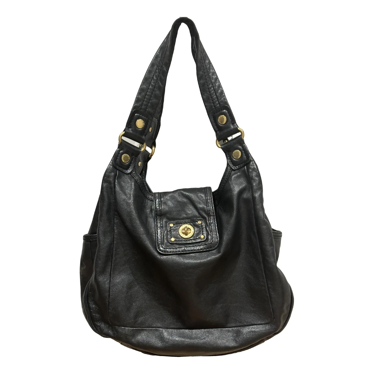 Pre-owned Marc By Marc Jacobs Leather Handbag In Black