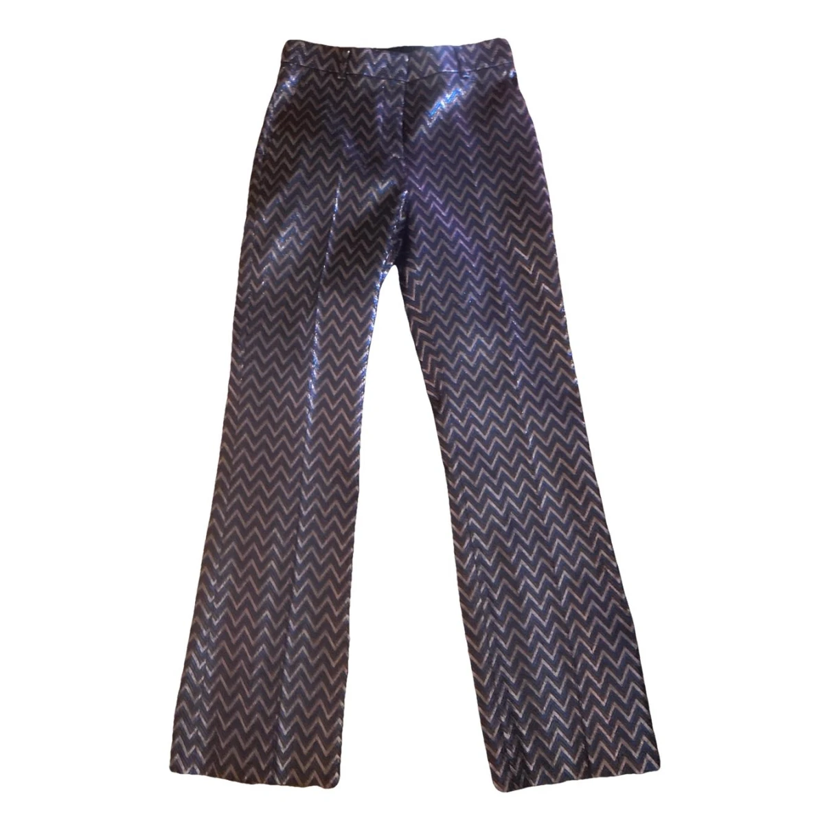 Pre-owned M Missoni Trousers In Blue