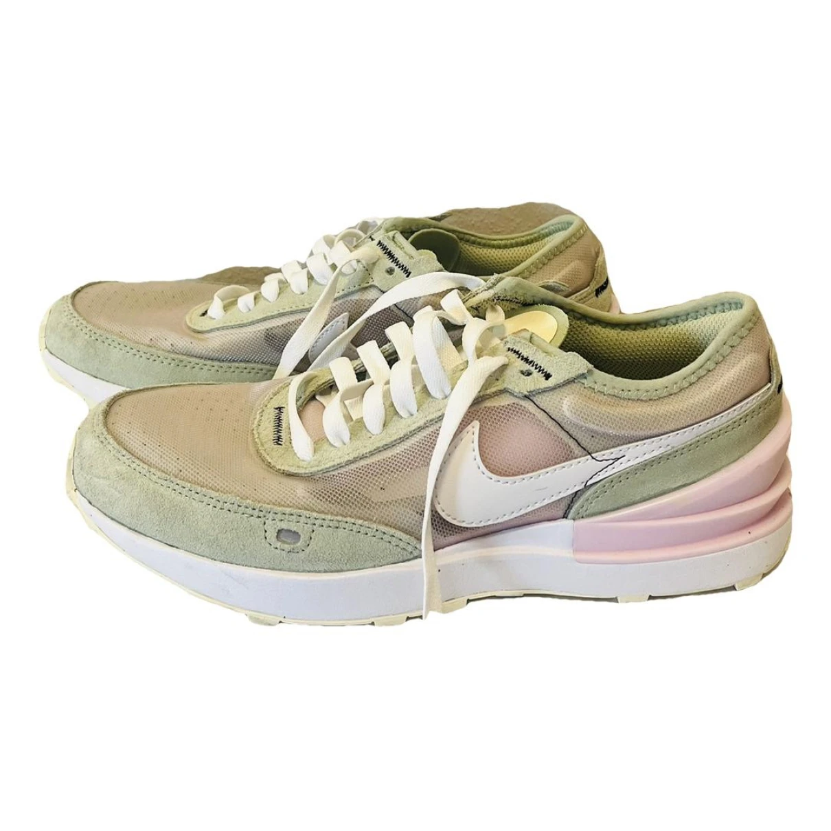 Pre-owned Nike Cloth Trainers In Green