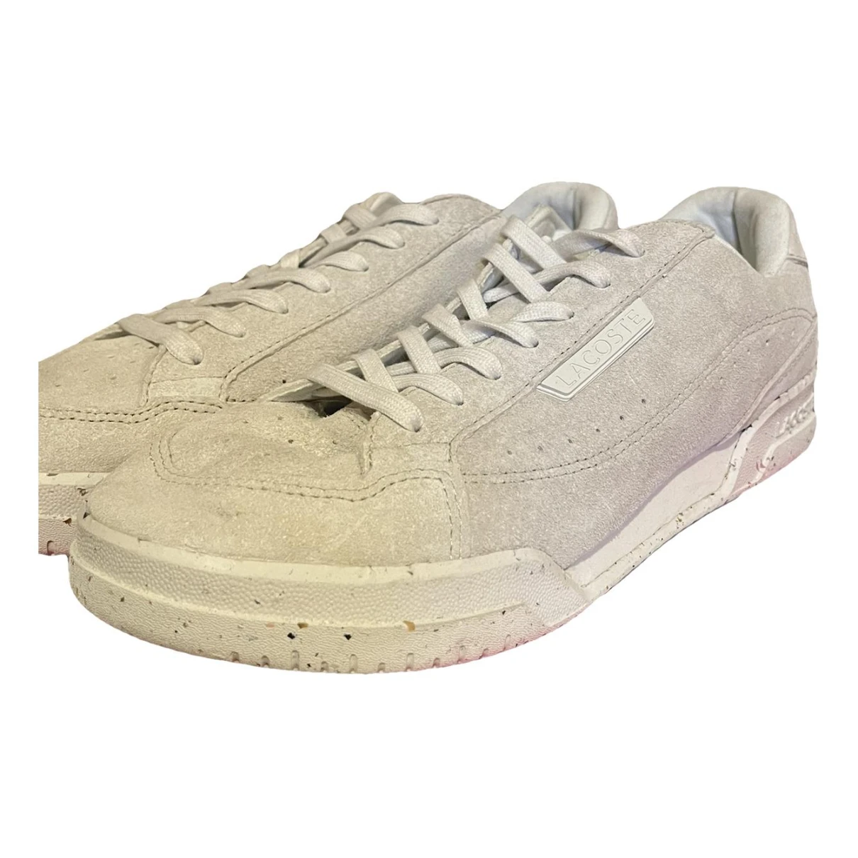 Pre-owned Lacoste Low Trainers In Beige