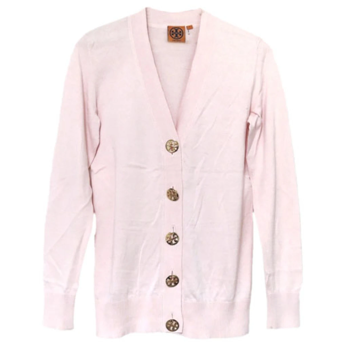 Pre-owned Tory Burch Cardigan In Pink