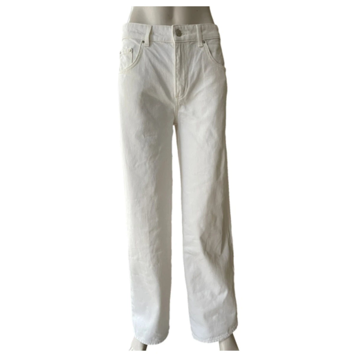 Pre-owned Claudie Pierlot Spring Summer 2020 Large Pants In White