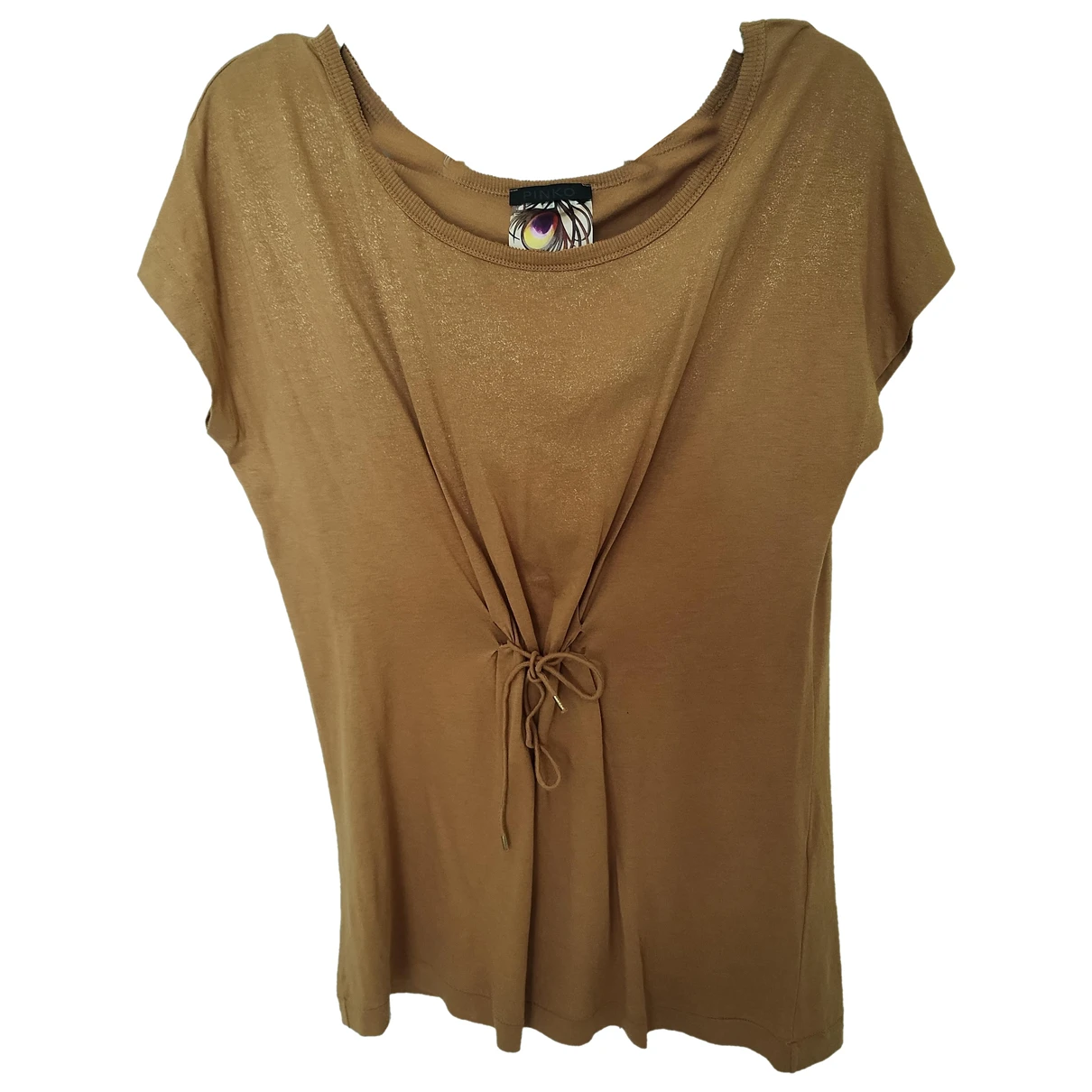 Pre-owned Pinko Blouse In Camel