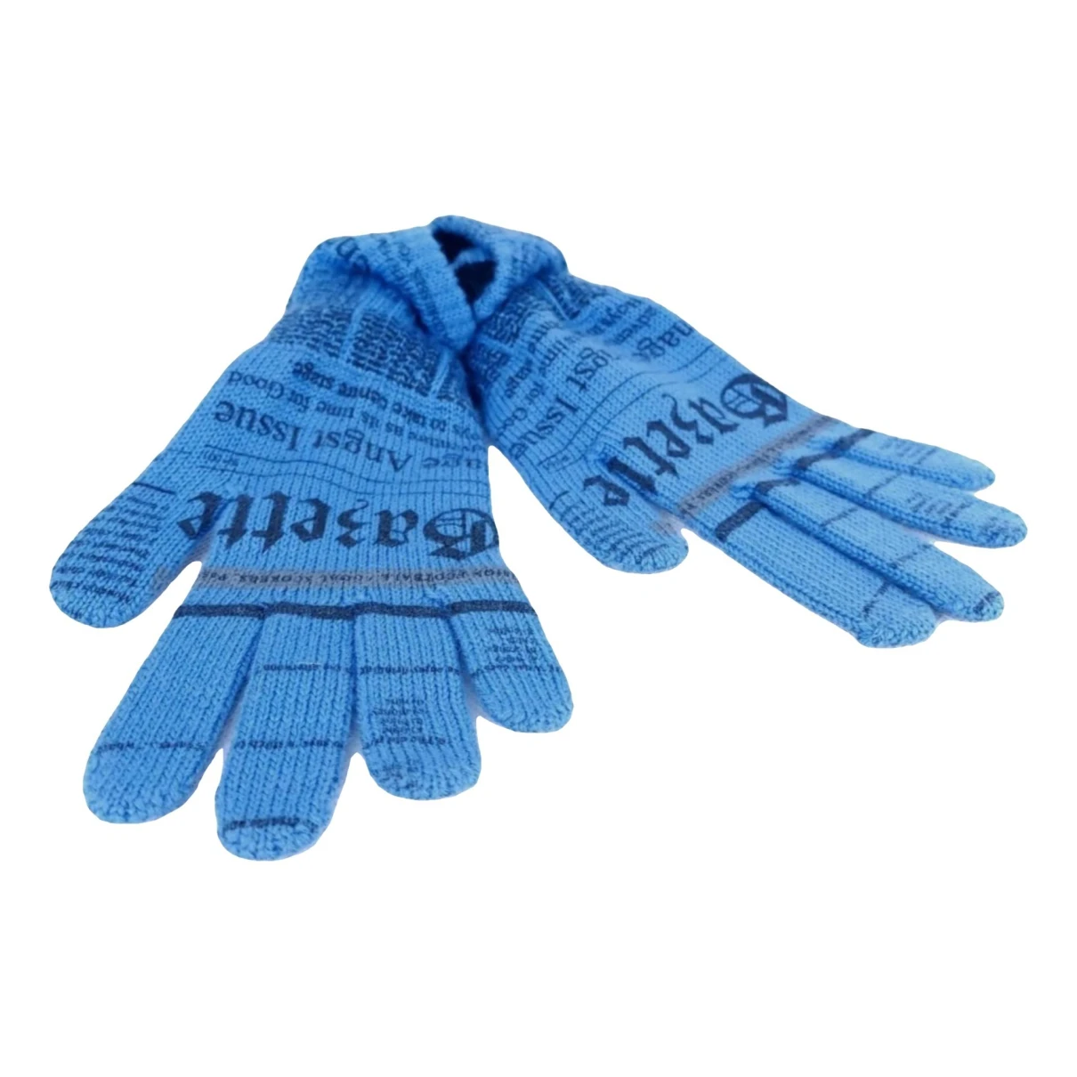 Pre-owned John Galliano Wool Gloves In Blue