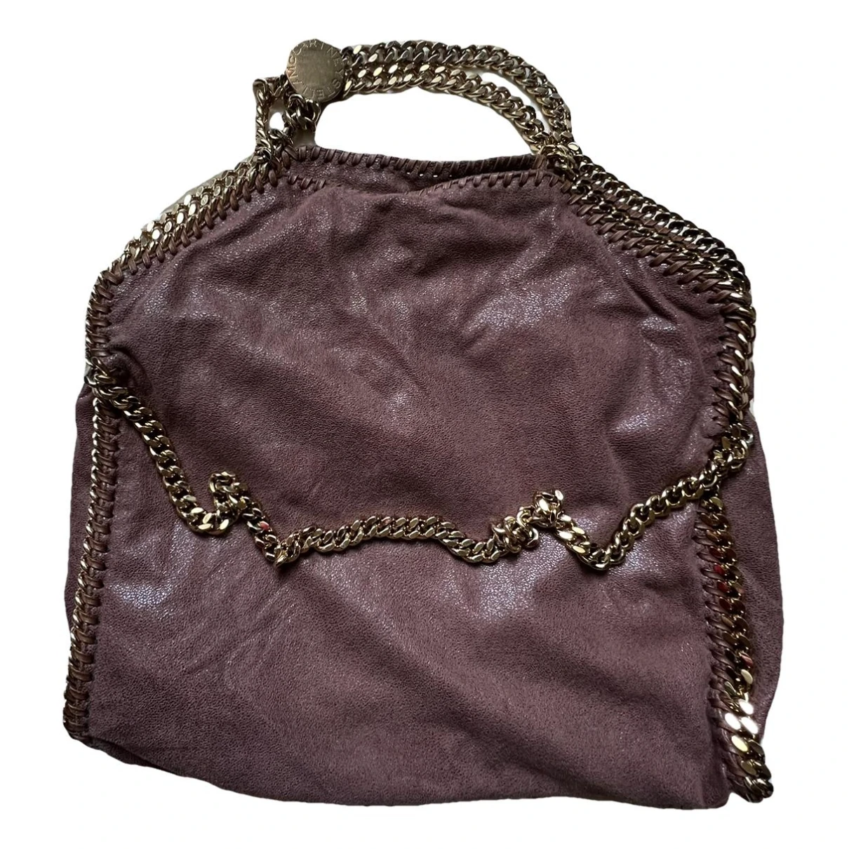 Pre-owned Stella Mccartney Falabella Vegan Leather Handbag In Camel