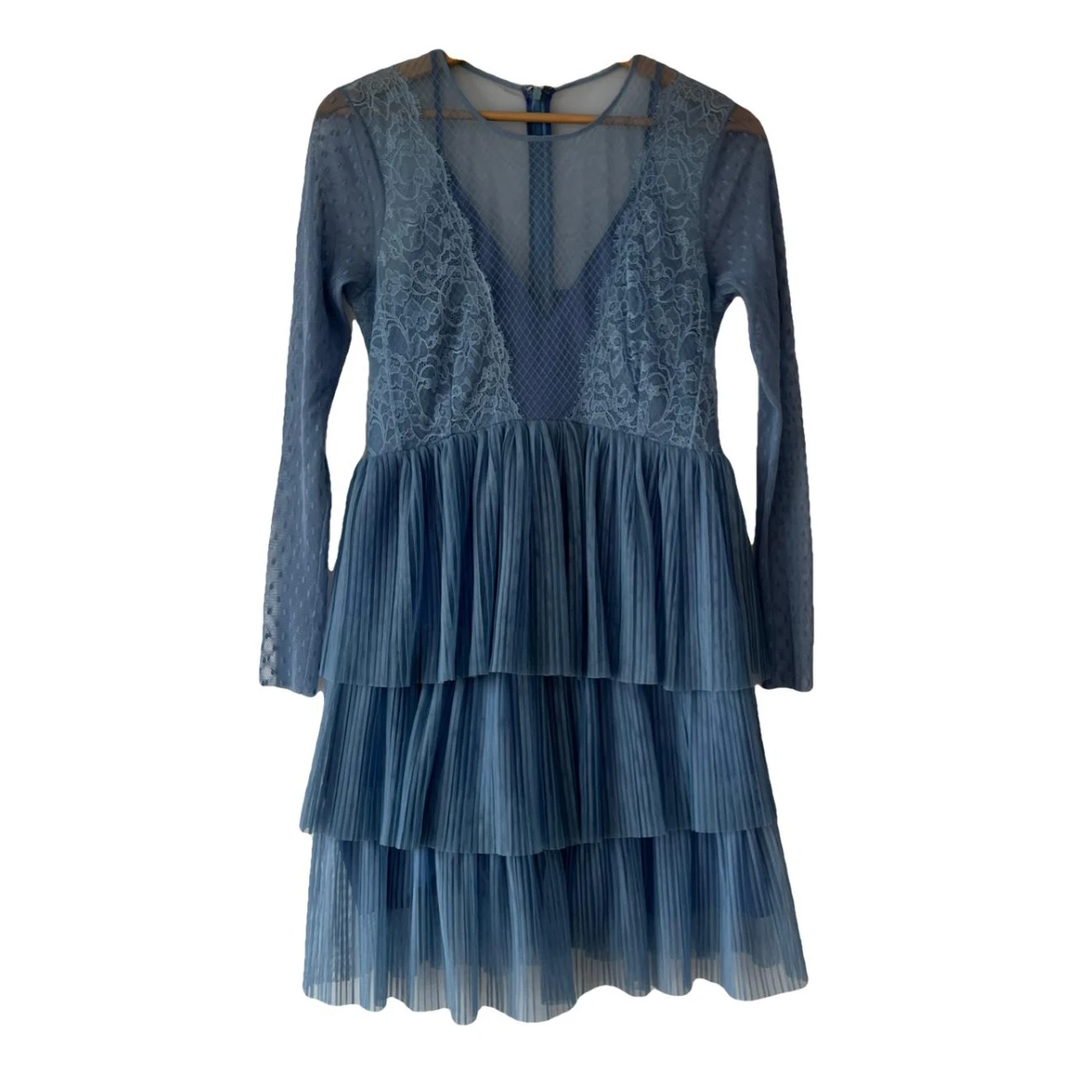 Pre-owned Pinko Mid-length Dress In Blue