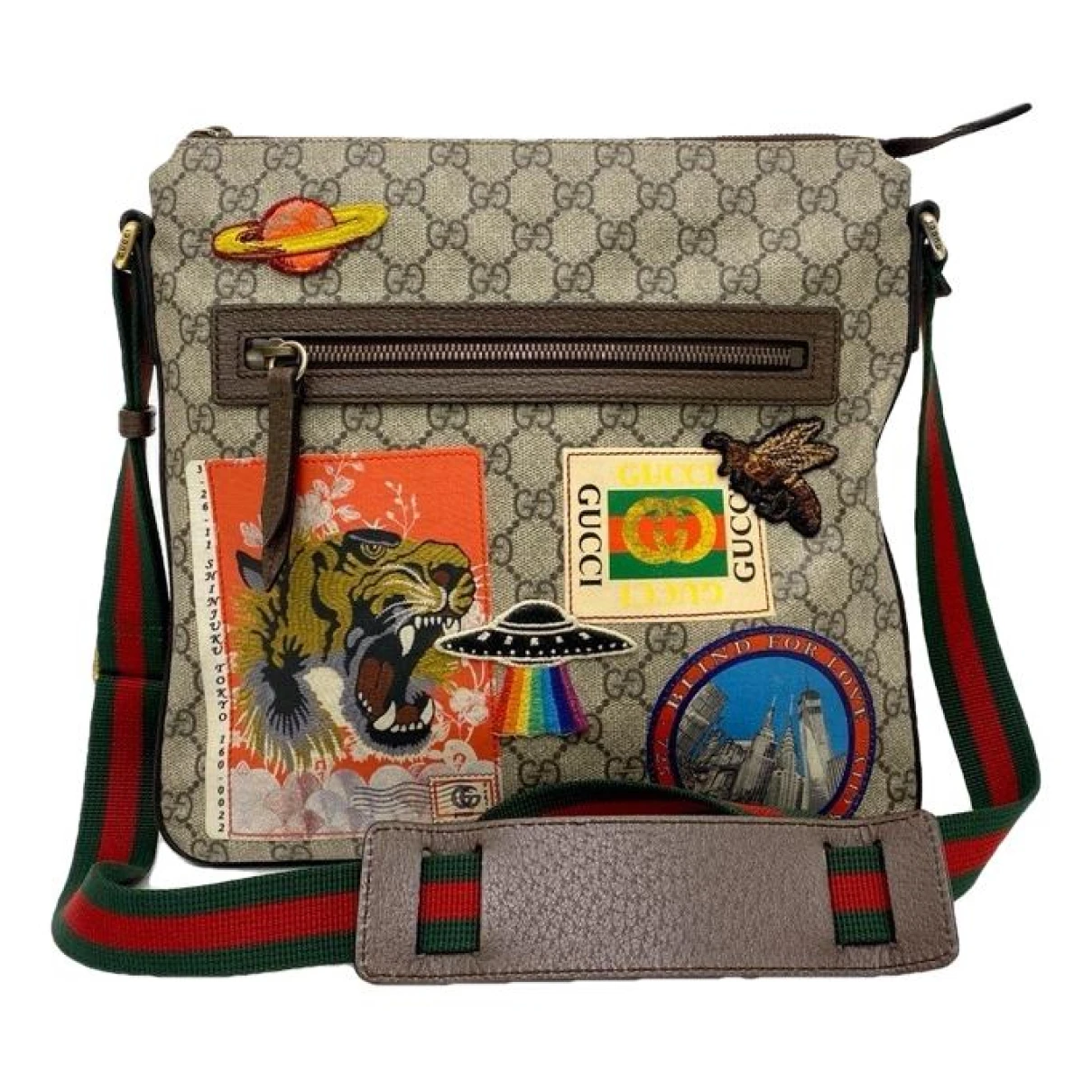 Pre-owned Gucci Cloth Crossbody Bag In Multicolour
