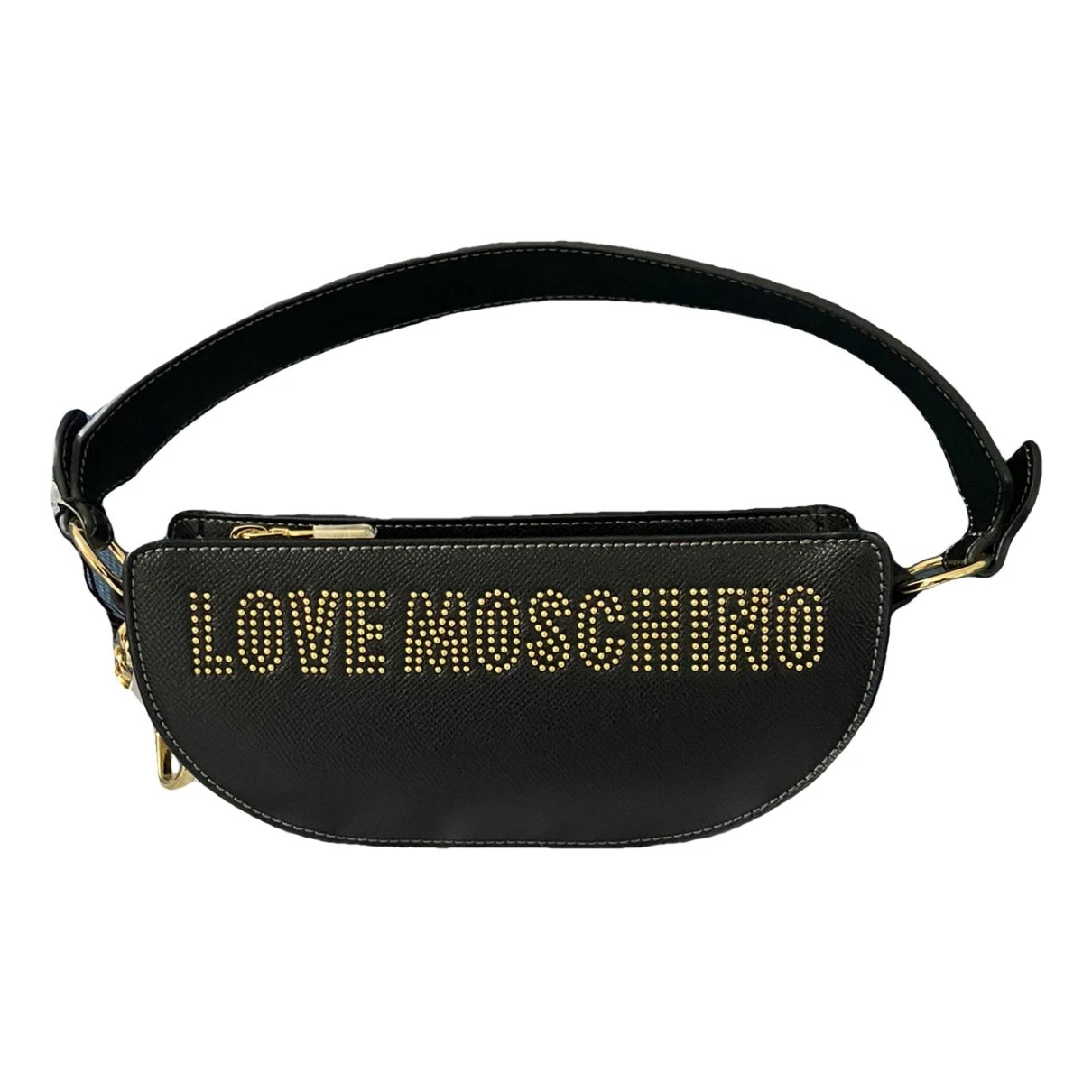 Pre-owned Moschino Love Crossbody Bag In Black