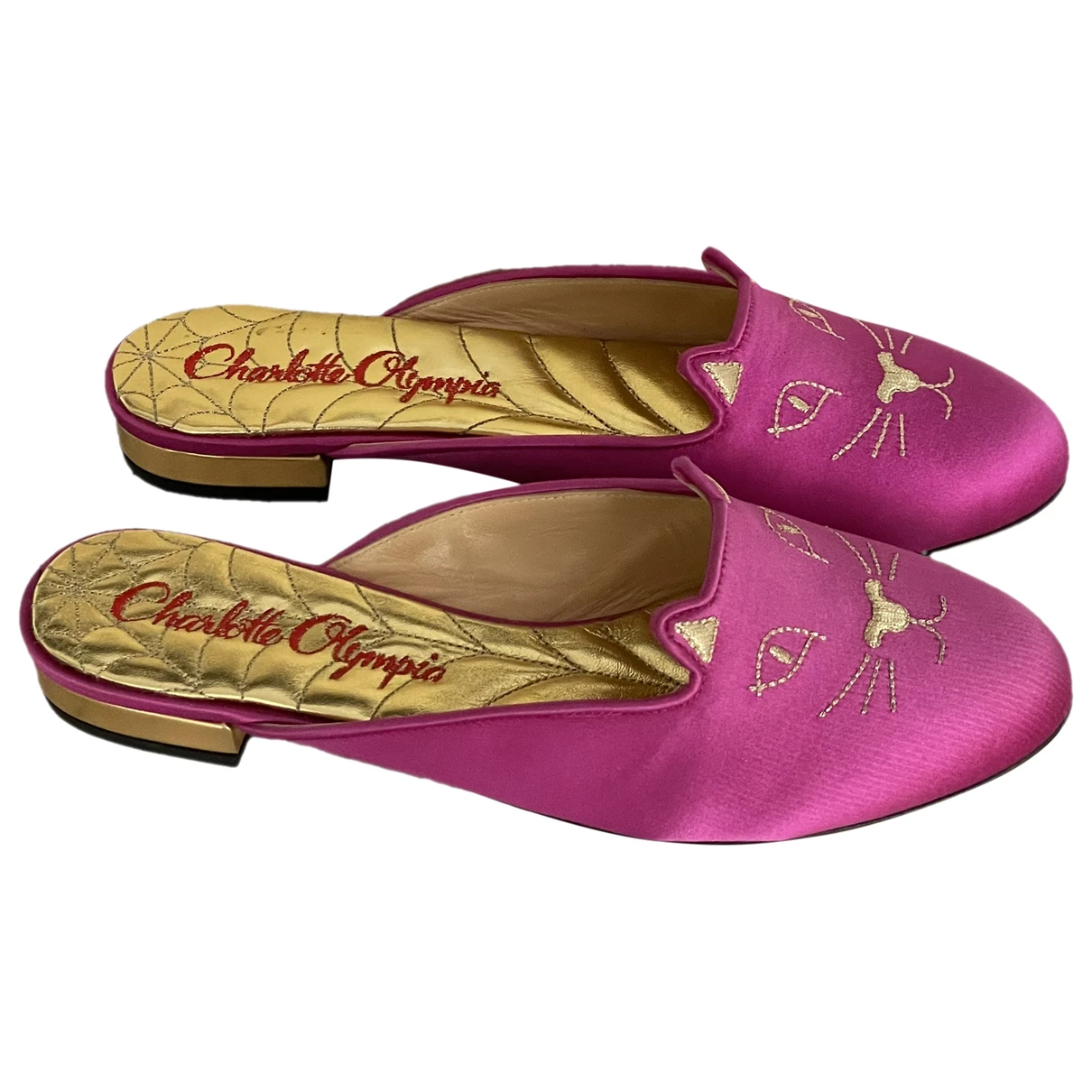 Pre-owned Charlotte Olympia Kitty Ballet Flats In Other
