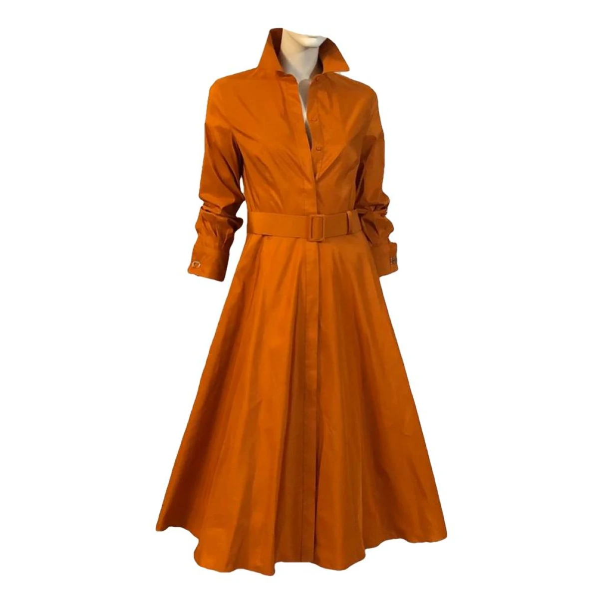 Pre-owned Carolina Herrera Mid-length Dress In Orange