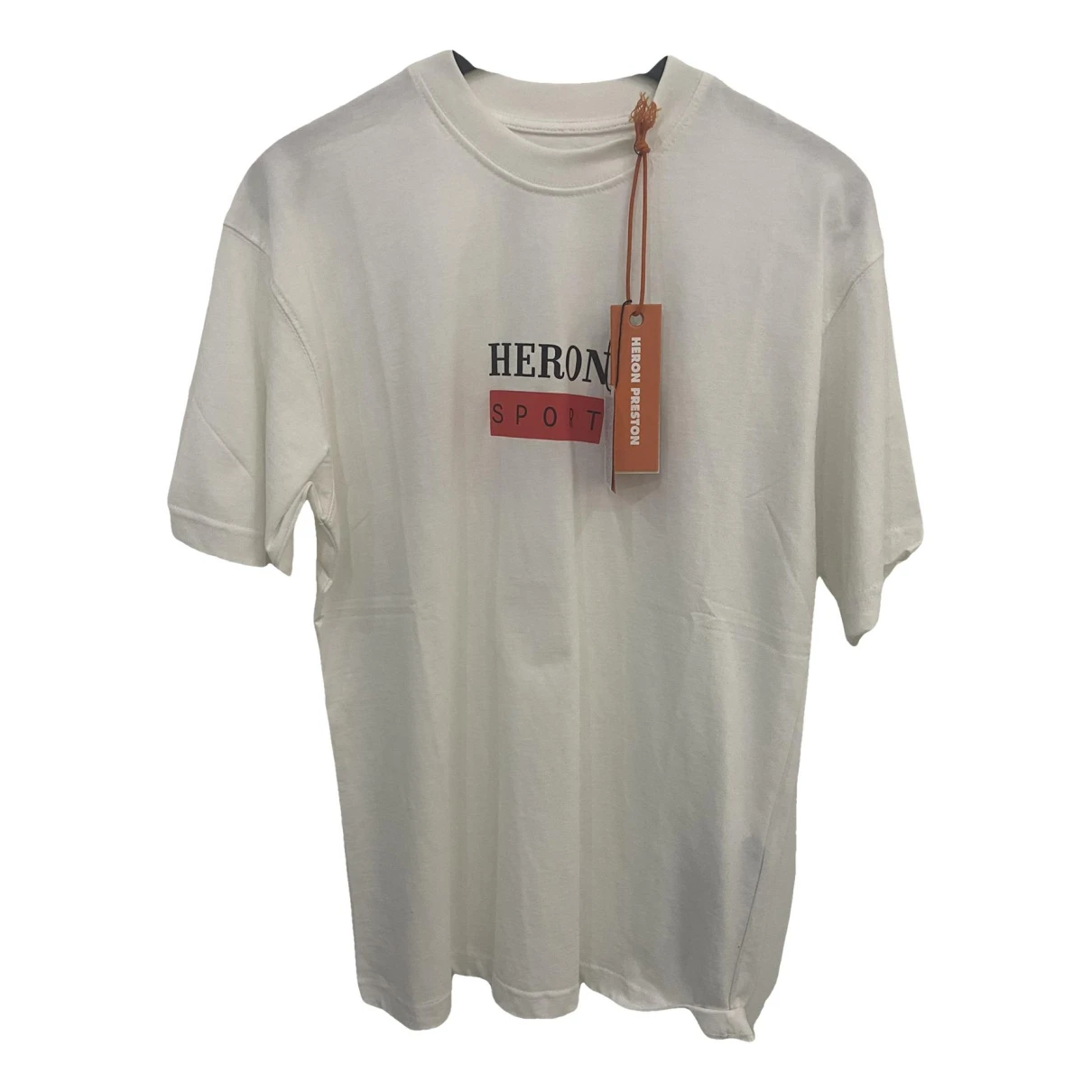 Pre-owned Heron Preston T-shirt In White