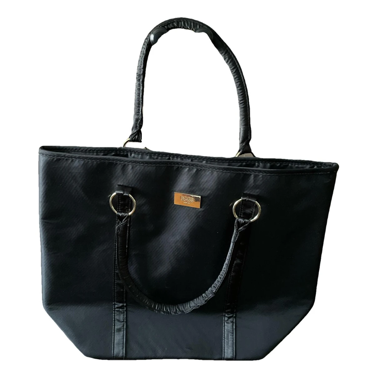 Pre-owned Hugo Boss Handbag In Black
