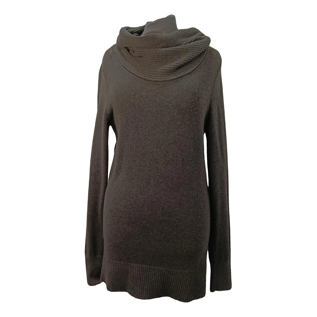 Pre-owned Tommy Hilfiger Wool Dress In Brown
