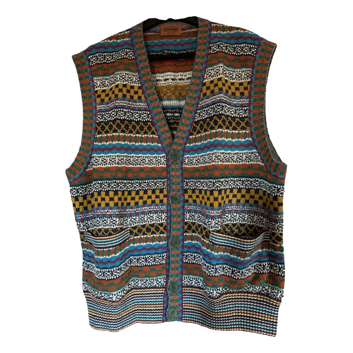 Pre-owned Missoni Linen Vest In Multicolour