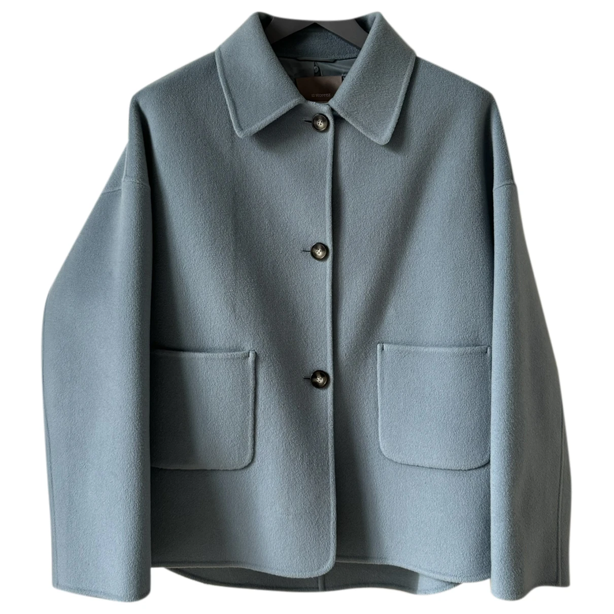 Pre-owned 12 Storeez Wool Jacket In Blue