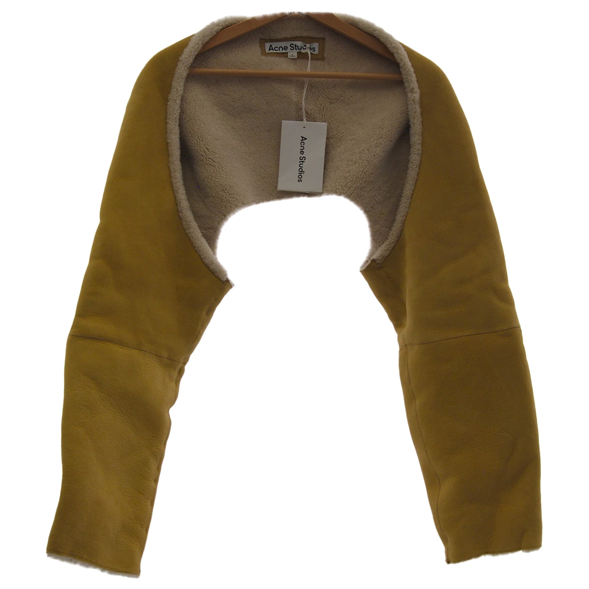 Pre-owned Acne Studios Shearling Jacket In Yellow