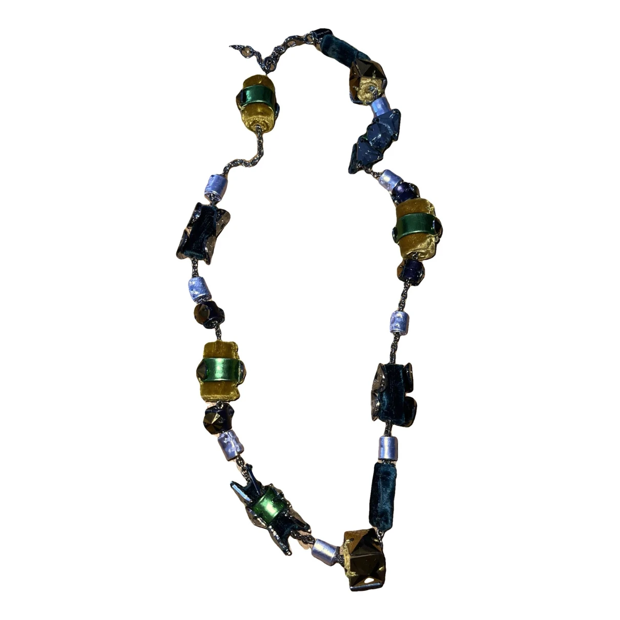 Pre-owned Miu Miu Long Necklace In Multicolour