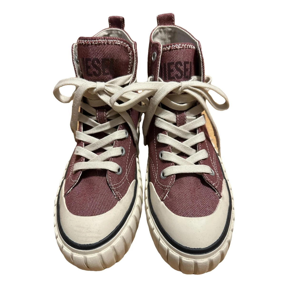 Pre-owned Diesel Cloth Trainers In Other