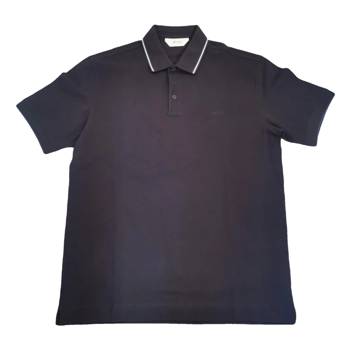 Pre-owned Zegna Polo Shirt In Navy