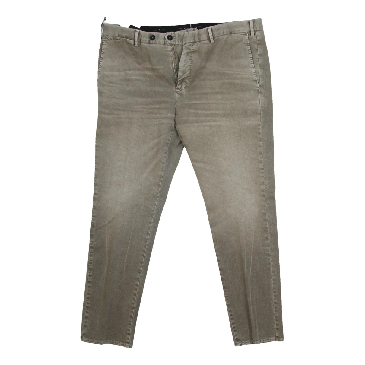 Pre-owned Pt01 Straight Jeans In Grey
