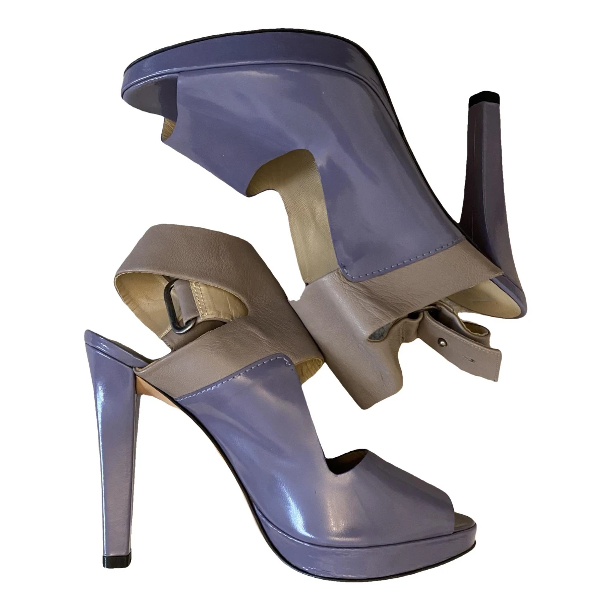 Pre-owned Paco Gil Leather Heels In Purple