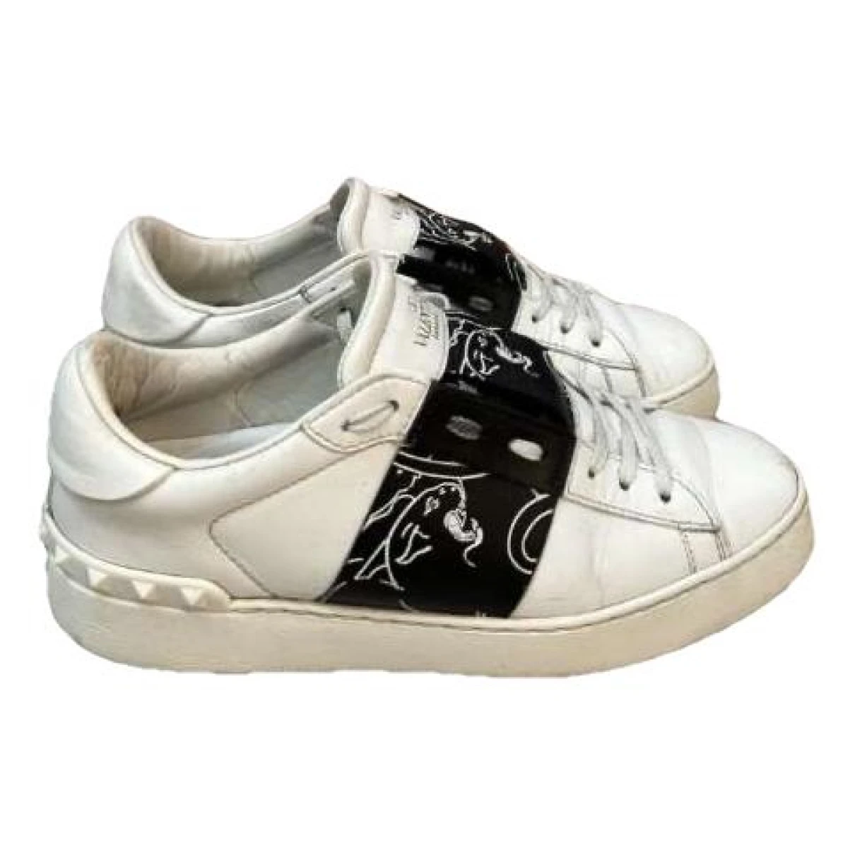 Pre-owned Valentino Garavani Heroes Vltn Cloth Trainers In Anthracite