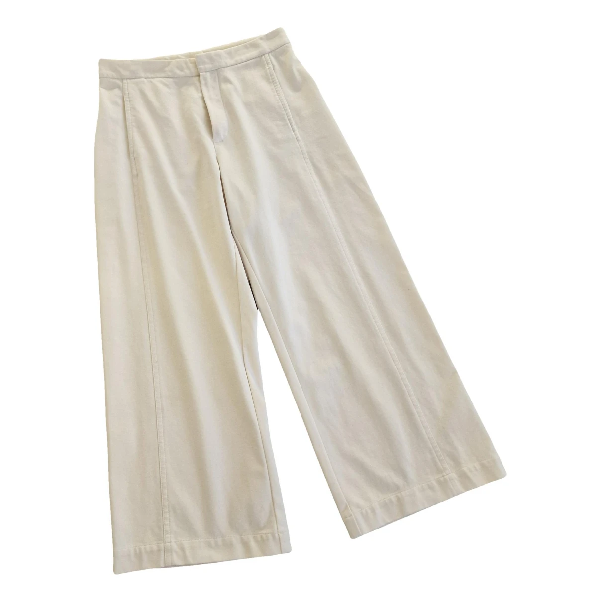 Pre-owned Alysi Trousers In White