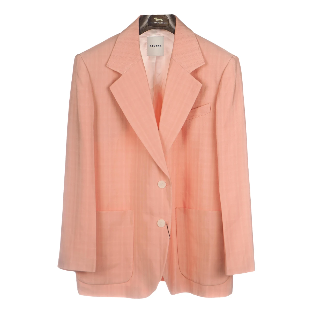 Pre-owned Sandro Spring Summer 2021 Jacket In Pink