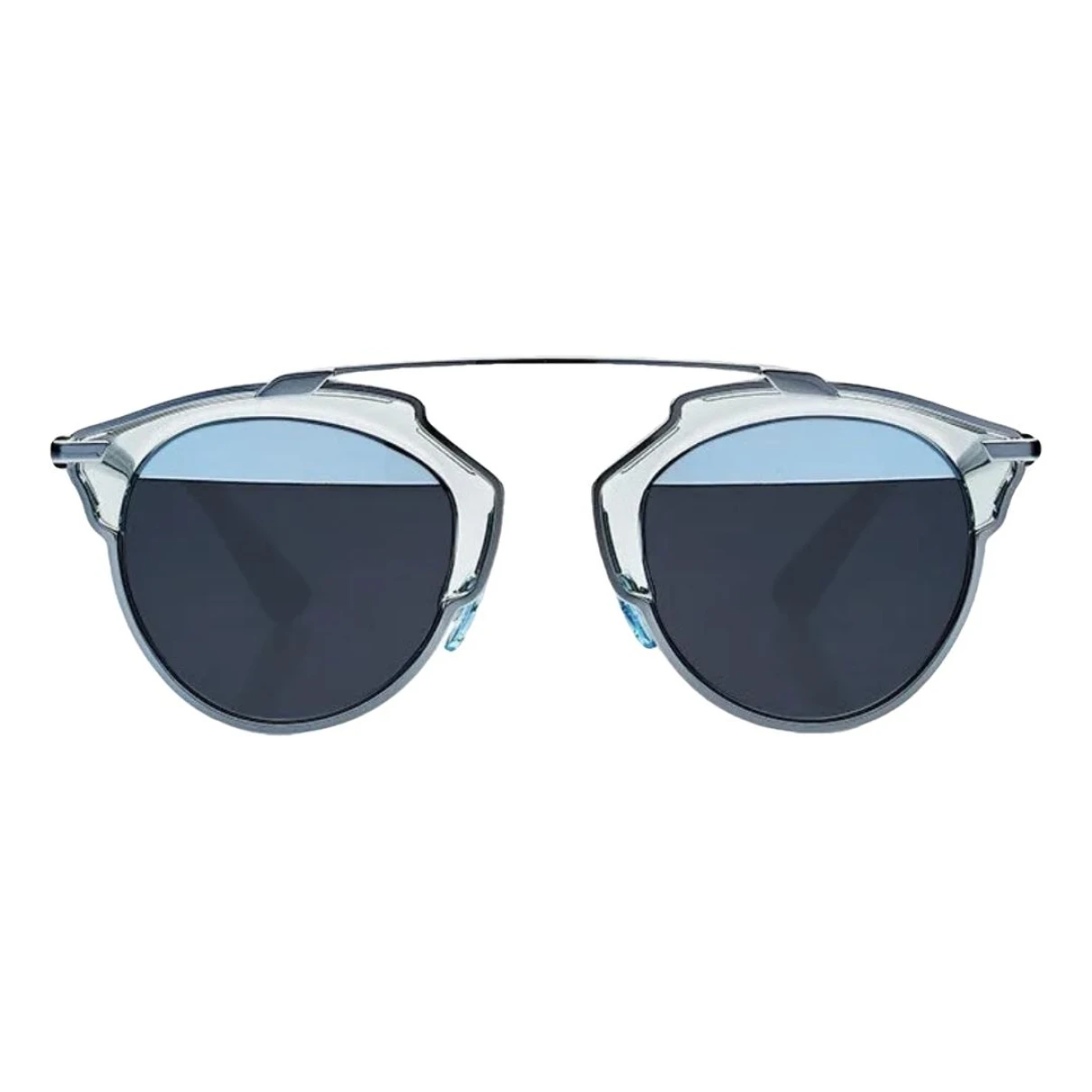Pre-owned Dior So Real Aviator Sunglasses In Blue