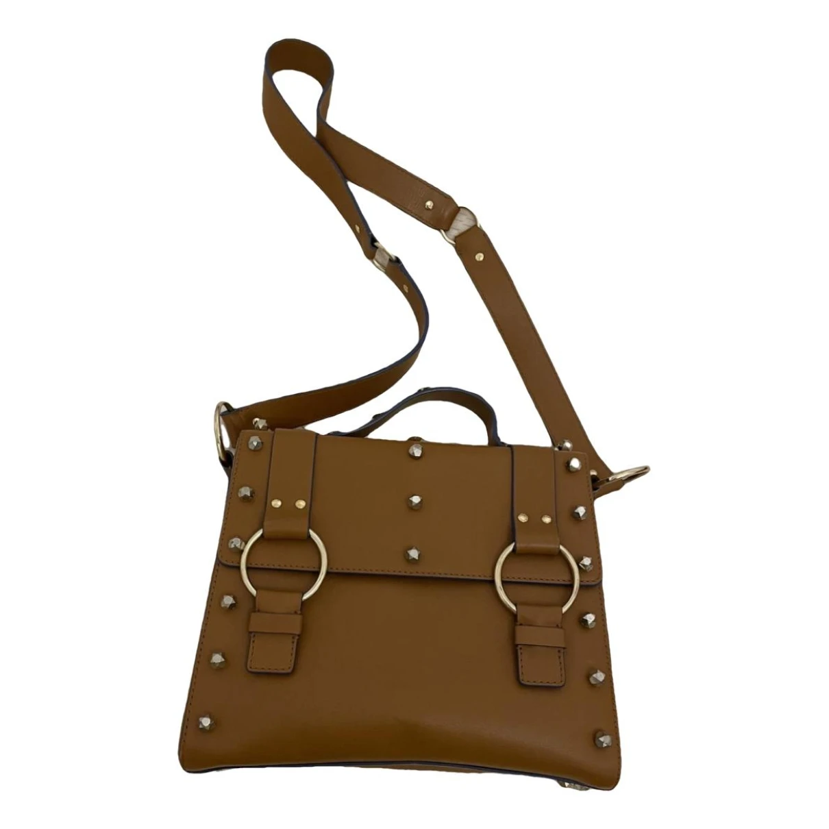 Pre-owned Alberta Ferretti Leather Handbag In Brown